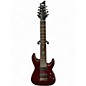 Used Schecter Guitar Research damien elite 8 Red Solid Body Electric Guitar thumbnail