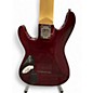 Used Schecter Guitar Research damien elite 8 Red Solid Body Electric Guitar