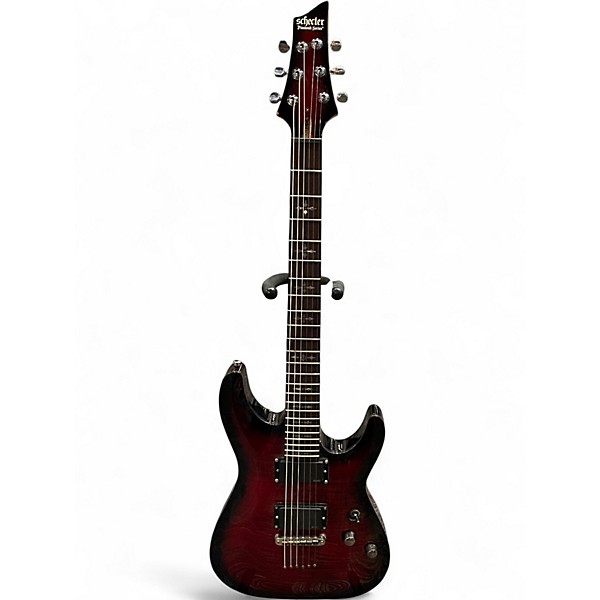 Used Schecter Demon 6 Red Solid Body Electric Guitar