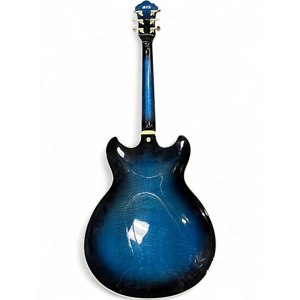 Used Ibanez AS93 Blue Hollow Body Electric Guitar