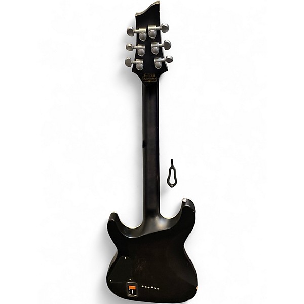 Used Schecter C-1 PLATINUM Trans Black Solid Body Electric Guitar