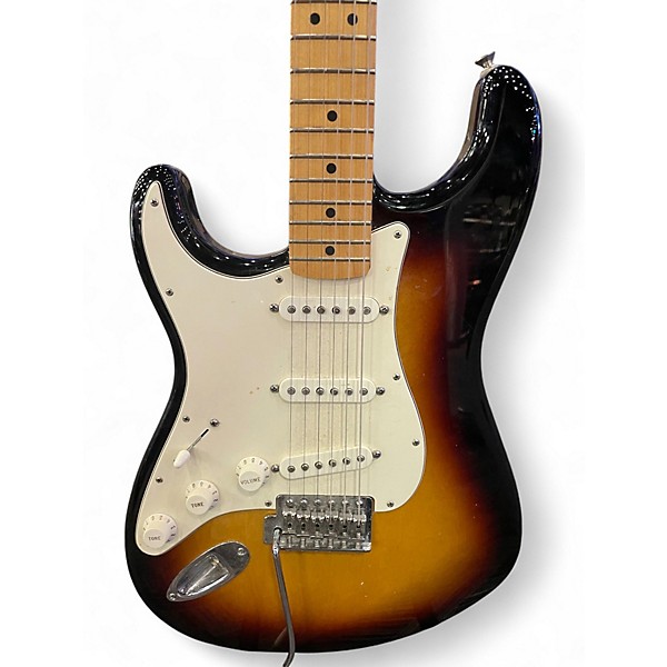 Used Fender Standard Stratocaster Left Handed 3 Color Sunburst Electric Guitar