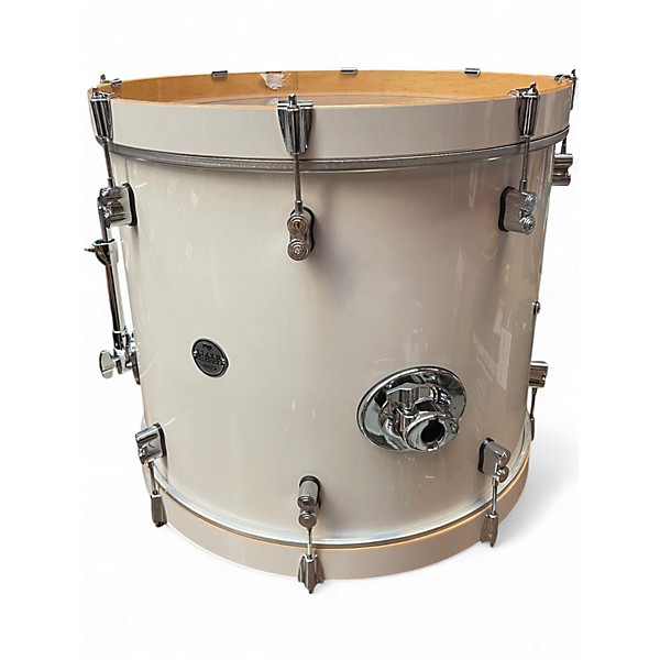 Used PDP by DW 6 Piece Concept Maple Pearlescent White Drum Kit