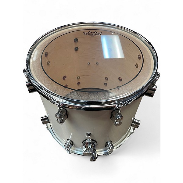 Used PDP by DW 6 Piece Concept Maple Pearlescent White Drum Kit