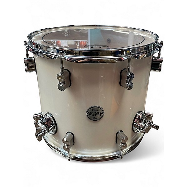 Used PDP by DW 6 Piece Concept Maple Pearlescent White Drum Kit