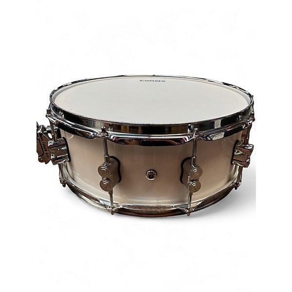 Used PDP by DW 14X5.5 Concept Series Snare Pearlescent White Drum