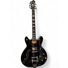 Used Hagstrom Tremar Viking Deluxe BLACK Hollow Body Electric Guitar
