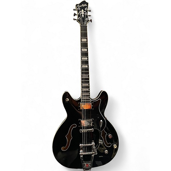 Used Hagstrom Tremar Viking Deluxe BLACK Hollow Body Electric Guitar