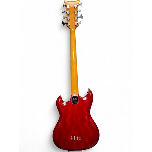 Used Hagstrom H8II Cherry Electric Bass Guitar