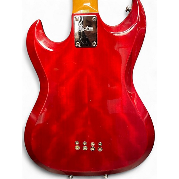 Used Hagstrom H8II Cherry Electric Bass Guitar