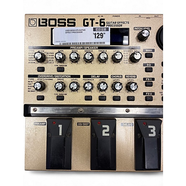 Used BOSS GT6 Guitar Effect Processor