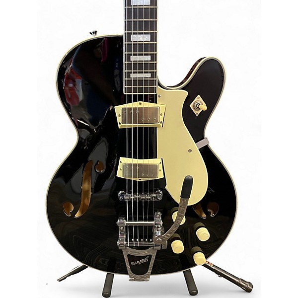 Used Silvertone 1446 REISSUE BLACK Hollow Body Electric Guitar