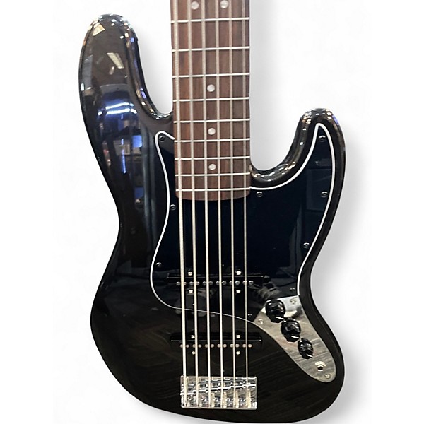 Used Squier Affinity Jazz Bass 6 String Charcoal Electric Bass Guitar