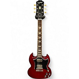 Used Epiphone SG Cherry Solid Body Electric Guitar