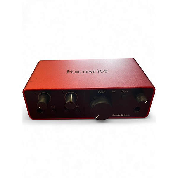 Used Focusrite Scarlett solo Gen 4 Audio Interface