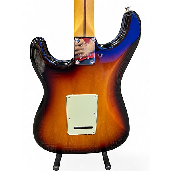 Used Fender Player Plus Stratocaster 3 Color Sunburst Solid Body Electric Guitar