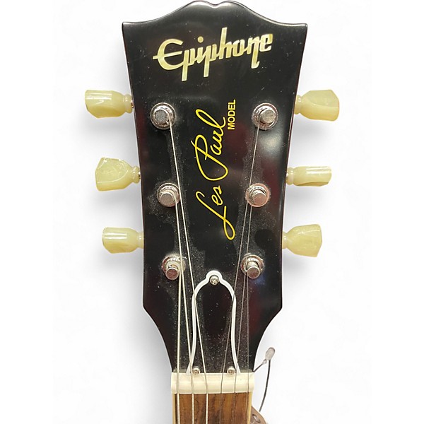Used Epiphone INSPIRED BY GIBSON 1959 LES PAUL Sunrise Tea Burst Solid Body Electric Guitar