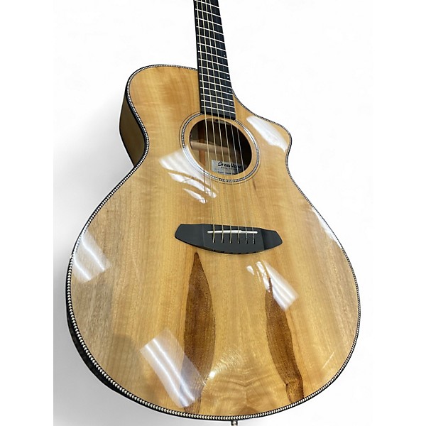 Used Breedlove Oregon All Solid Myrtlewood Concert Natural Acoustic Electric Guitar
