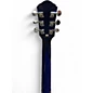 Used Oscar Schmidt Delta King OE30 Trans Blue Hollow Body Electric Guitar