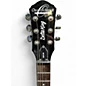 Used Oscar Schmidt Delta King OE30 Trans Blue Hollow Body Electric Guitar