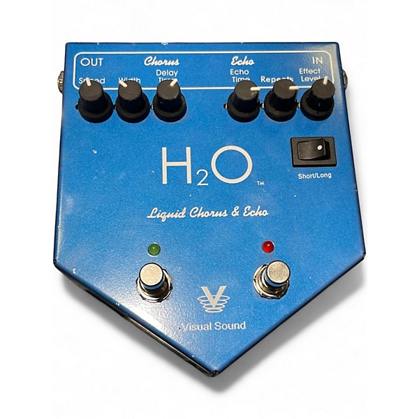 Used Visual Sound H2O Liquid Chorus Echo Effect Processor
