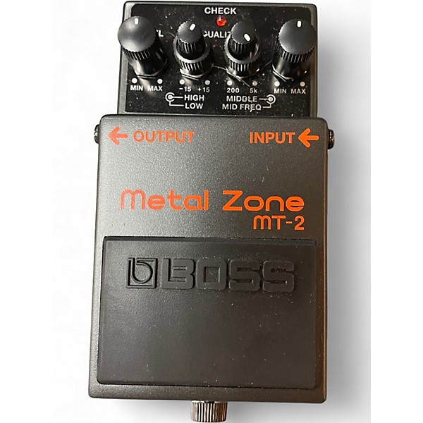 Used BOSS MT2 Metal Zone Distortion Effect Pedal