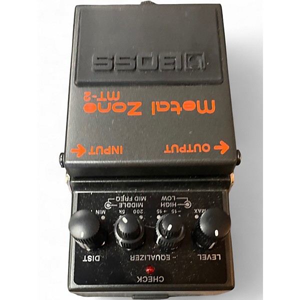 Used BOSS MT2 Metal Zone Distortion Effect Pedal