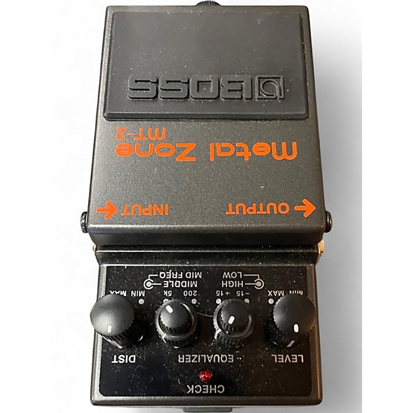 Used BOSS MT2 Metal Zone Distortion Effect Pedal