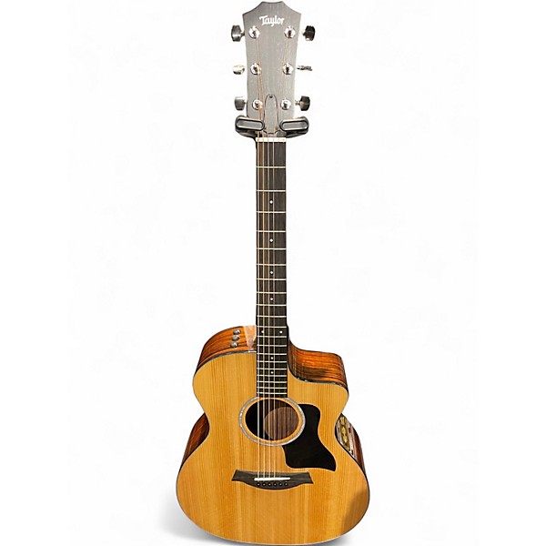 Used Taylor 214 CE PLUS Natural Acoustic Electric Guitar