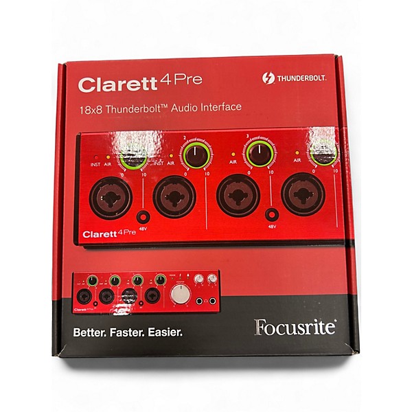 Used Focusrite Clarett 4Pre Audio Interface