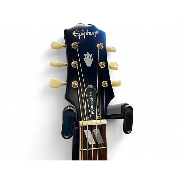 Used Epiphone INSPIRED BY GIBSON HUMMINGBIRD Natural Acoustic Electric Guitar