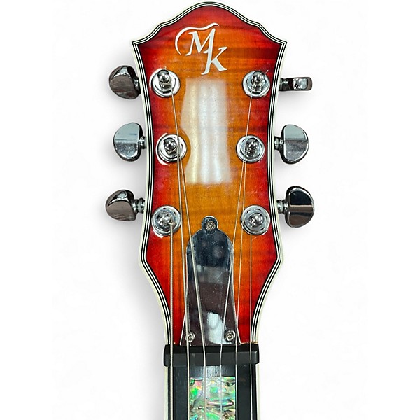 Used Michael Kelly PATRIOT CUSTOM Cherry Sunburst Solid Body Electric Guitar
