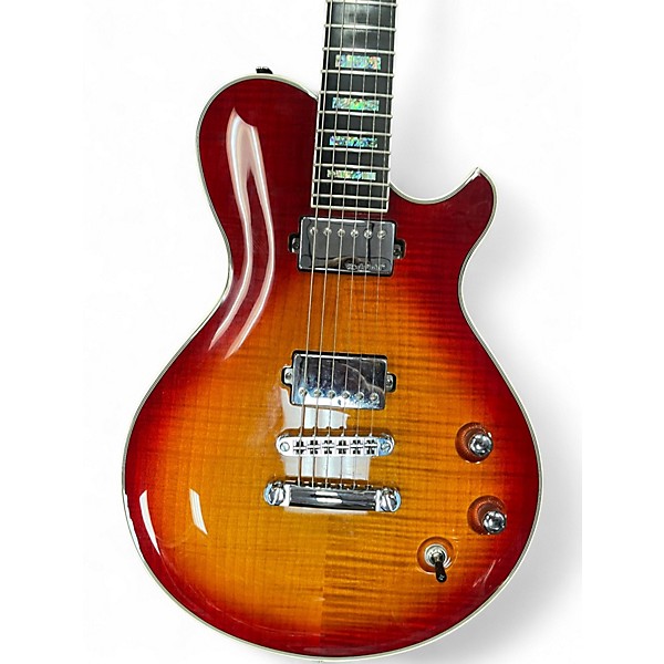 Used Michael Kelly PATRIOT CUSTOM Cherry Sunburst Solid Body Electric Guitar