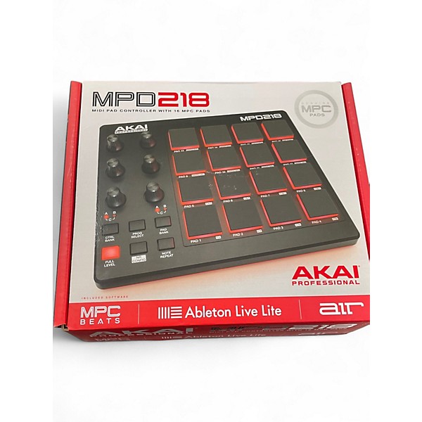 Used Akai Professional MPD218 MIDI Controller