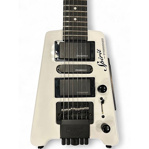Used Steinberger Spirit GT-Pro Deluxe White Solid Body Electric Guitar