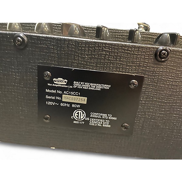 Used VOX AC15CC1X Tube Guitar Combo Amp