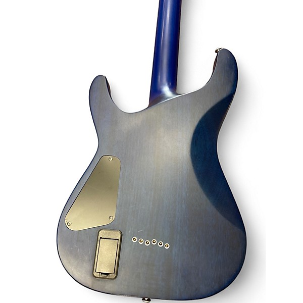 Used Schecter Guitar Research C1 Platinum Trans Blue Solid Body Electric Guitar