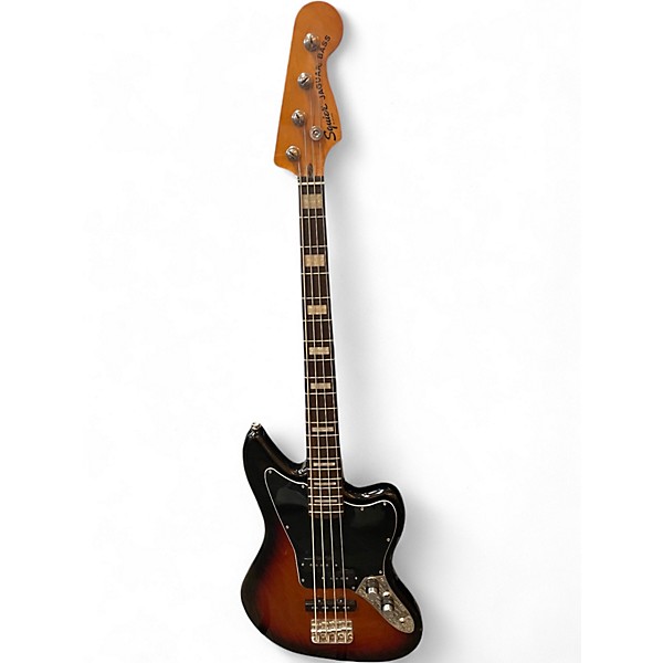Used Squier Vintage Modified Jaguar Bass 2 Color Sunburst Electric Bass Guitar