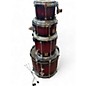 Used GMS 4 Piece GRANDMASTER RED FADE Drum Kit thumbnail