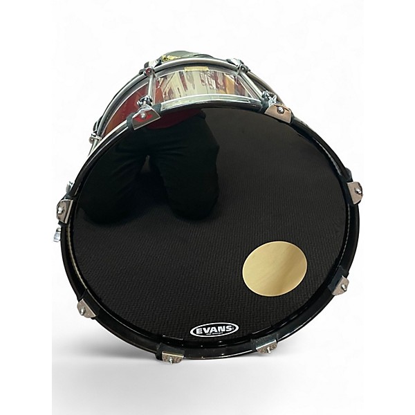 Used GMS 4 Piece GRANDMASTER RED FADE Drum Kit