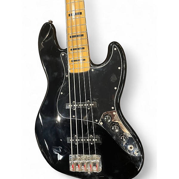 Used Squier CV 70'S J BASS V BLACK Electric Bass Guitar