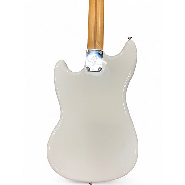 Used Fender Player Mustang Bass PJ BADASS BRIDGE Olympic White Electric Bass Guitar