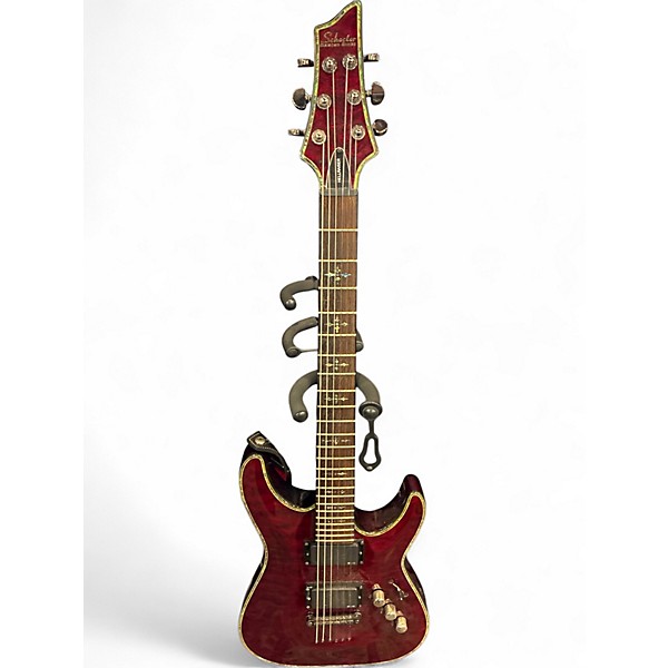 Used Schecter Guitar Research Hellraiser C1 Black Cherry Solid Body Electric Guitar