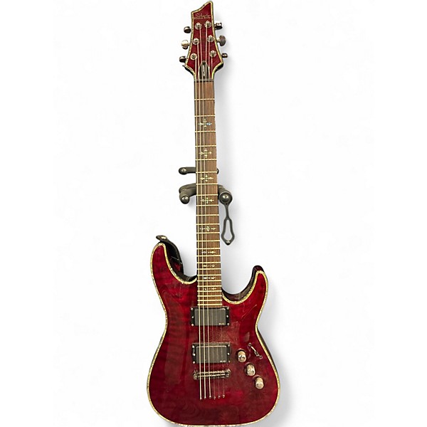 Used Schecter Guitar Research Hellraiser C1 Black Cherry Solid Body Electric Guitar