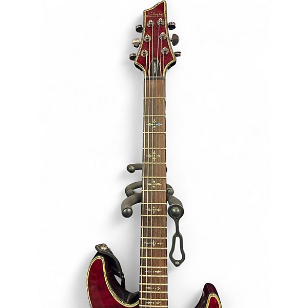 Used Schecter Guitar Research Hellraiser C1 Black Cherry Solid Body Electric Guitar