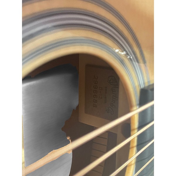 Used Martin D12E Natural Acoustic Electric Guitar