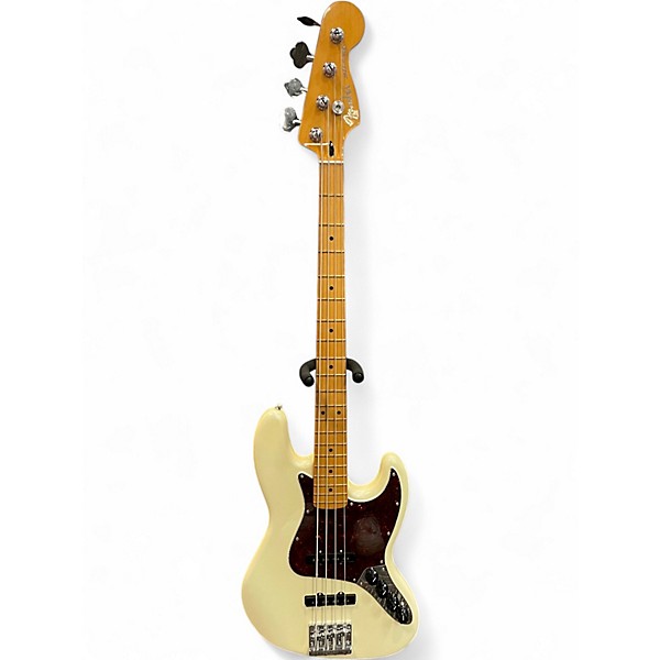 Used Fender Player Plus Active Jazz Bass Olympic Pearl Electric Bass Guitar