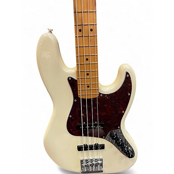 Used Fender Player Plus Active Jazz Bass Olympic Pearl Electric Bass Guitar