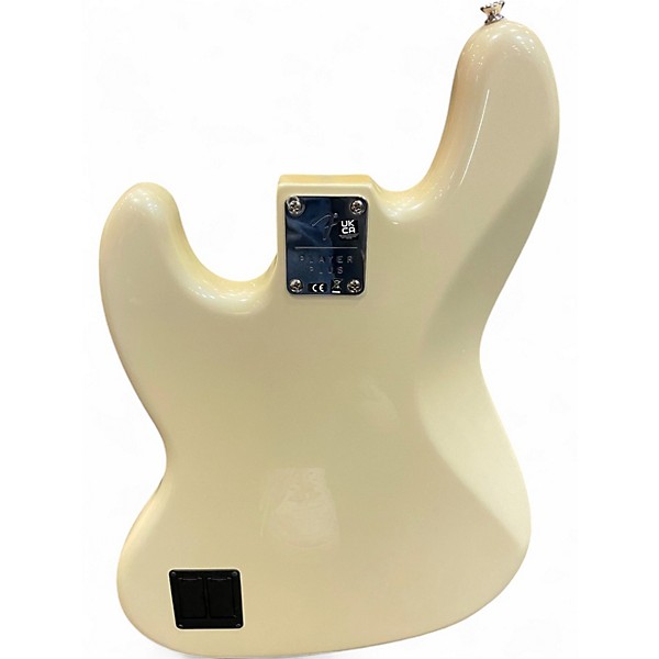 Used Fender Player Plus Active Jazz Bass Olympic Pearl Electric Bass Guitar
