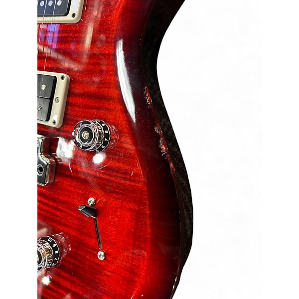 Used PRS S2 Custom 24 fire red burst Solid Body Electric Guitar